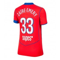 Paris Saint-Germain Warren Zaire-Emery #33 Tretí Ženy futbalový dres 2025-26 Krátky Rukáv